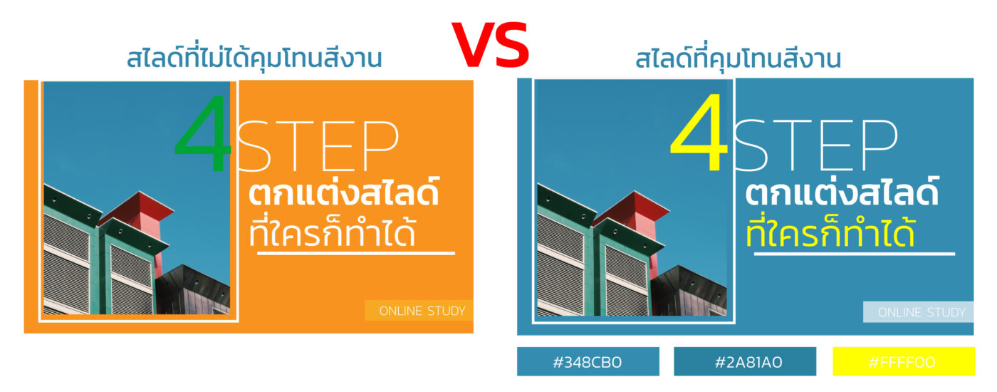 CodexLearn - ตัวอย่าง สื่อการสอน ที่คุมโทนสีงาน